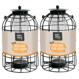 Storm Trading Group Metal Hanging Seed Feeder With Bird Cage With Squirrel Guard - thumbnail 2