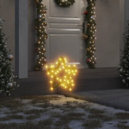 Walplus Christmas Light Decorations With Spikes 3 Pcs Star 50 Leds 29 Cm