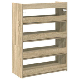 Berkfield Shoe Rack Sonoma Oak 80X25X61.5 Cm Engineered Wood - thumbnail 6