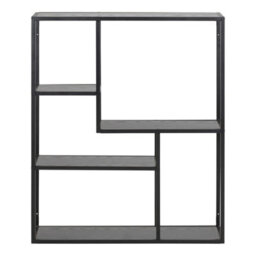 Wyld Haus El Paso Black Metal Wall Shelf 3 Shelves - thumbnail 3