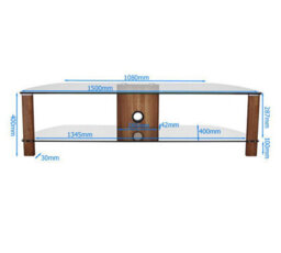 Alphason Century Tv-Stand Light Oak/glass, 1500 - thumbnail 4