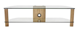 Alphason Century Tv-Stand Light Oak/glass, 1500 - thumbnail 1