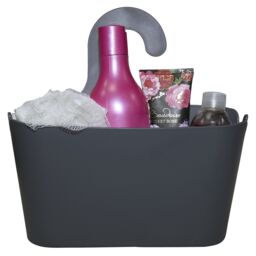 Croydex Grey Plastic 1 Compartments Hook Over Shower Caddy (W)26Cm - thumbnail 4