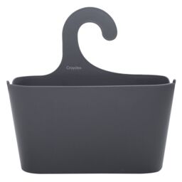 Croydex Grey Plastic 1 Compartments Hook Over Shower Caddy (W)26Cm - thumbnail 2