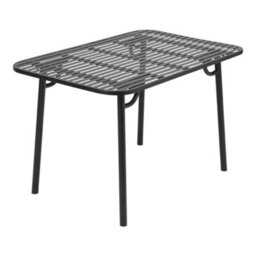 Breeins 120Cm W Rectangular Outdoor Metal Garden Table With Rust Resistant Coating For Outdoor Dining And Garden - thumbnail 3