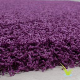 Wadan Modern Shaggy Rug 5Cm Thick Soft Pile, Nonslip, Washable Area Rug, Soft Touch Carpet, Purple, 80 X 150Cm - thumbnail 4