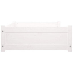 Vidaxl Dog Bed White 105.5X75.5X28 Cm Solid Pine Wood - thumbnail 6