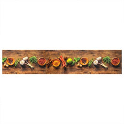 Berkfield Kitchen Rug Washable Spices 60X300 Cm Velvet - thumbnail 2