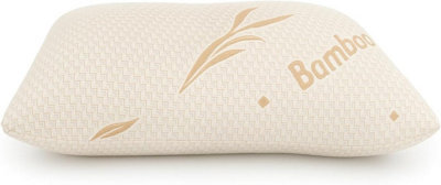 Nod Off Pack Of 1 Bamboo Pillow Comfort And Orthopaedic Side Sleeper Bed Pillow Hypoallergenic Breathable - image 1