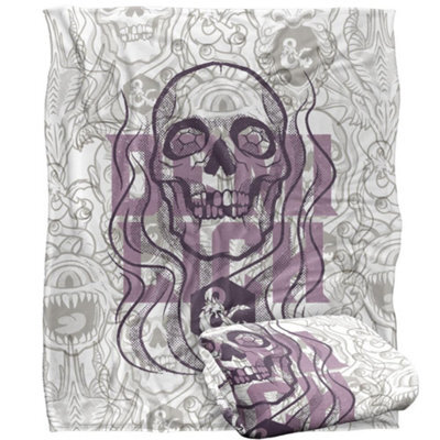 Dungeons & Dragons Retro Demilich Blanket White (One Size) - image 1