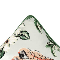 Gardenwize Pair Of Outdoor Garden Sofa Chair Furniture Scatter Cushions- Pink Parrot - thumbnail 3