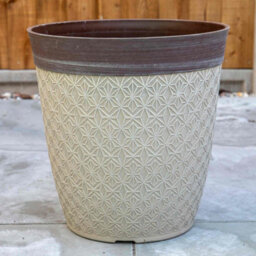 "Fargro Home And Garden Phoebe Planter Tall 14"" - Classic Cream Fusion Effect" - thumbnail 6