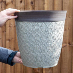 "Fargro Home And Garden Phoebe Planter Tall 14"" - Classic Cream Fusion Effect" - thumbnail 4