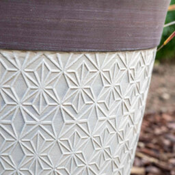 "Fargro Home And Garden Phoebe Planter Tall 14"" - Classic Cream Fusion Effect" - thumbnail 3