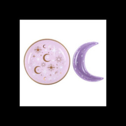 Purple Moon Stacking Trinket Dishes Two Piece Celestial Ceramic Set - thumbnail 3