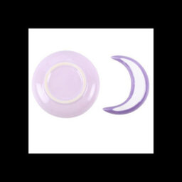 Purple Moon Stacking Trinket Dishes Two Piece Celestial Ceramic Set - thumbnail 4
