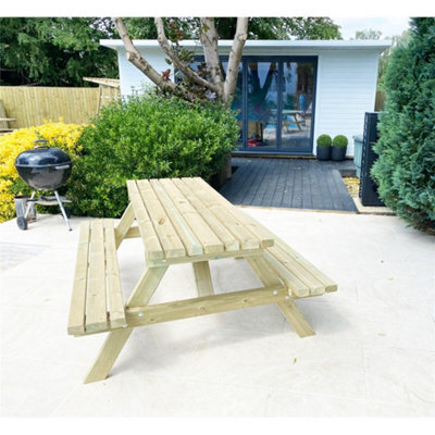 Marlborough Deluxe Heavy Duty Picnic Table - 1500mm Length - 6 Seater - image 1