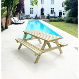 Marlborough Deluxe Heavy Duty Picnic Table - 1500mm Length - 6 Seater - thumbnail 4