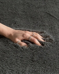 Beliani Shaggygy Rug Evren Dark Grey 80 X 150 Cm - thumbnail 4