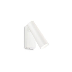 Ideal Lux Luminosa Pipe Wall Adjustable Reading Light White 3000K