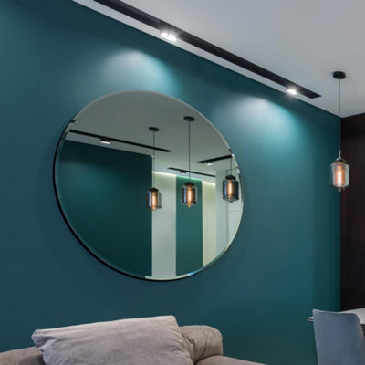 Mirroroutlet All Glass Bevelled Classic Round Mirror 120 X 120Cm - image 1
