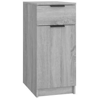 Berkfield Sturdy Desk Cabinet Grey Sonoma 33.5X50X75 Cm Engineered Wood - image 1