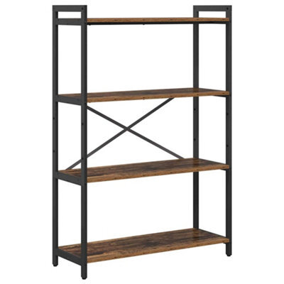 Berkfield Modern Bookcase Old Wood 80 X 30 X 118 Cm Engineered Wood - image 1
