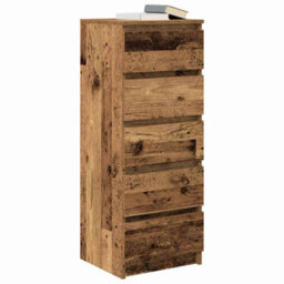 Berkfield Sideboard With Drawers Old Wood 37.5X35X99 Cm Engineered Wood - thumbnail 4