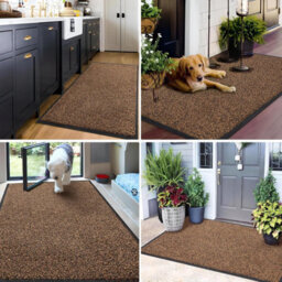 Barrier Mat 40 X 60 Cm Brown Dirt Trapper Mat Door Mat Non Slip Washable Indoor Rug For Entryway Home Office Or Commercial Use - thumbnail 8