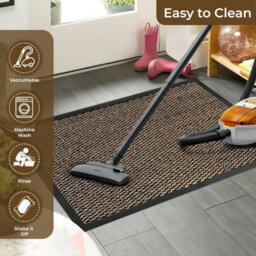 Barrier Mat 40 X 60 Cm Brown Dirt Trapper Mat Door Mat Non Slip Washable Indoor Rug For Entryway Home Office Or Commercial Use - thumbnail 4
