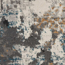 Grey Multicoloured Abstract Modern Easy To Clean Dining Room Bedroom & Living Room Rug-160Cm X 221Cm - thumbnail 4
