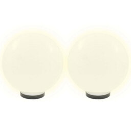 Led Bowl Lamps 2 Pcs Spherical 30 Cm For Gardens, Patios, Paths And Yards - thumbnail 3