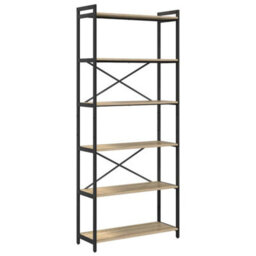Berkfield Modern Bookcase Sonoma Oak 80 X 30 X 188 Cm Engineered Wood