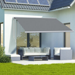 Outsunny 4X3M Full Cassette Electric Retractable Awning For Patio Door Window - thumbnail 8