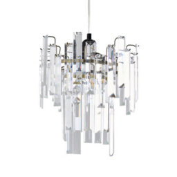 Pagazzi Lighting Pagazzi Onega Antique Brass & Glass Easy Fit Pendant Shade - thumbnail 2