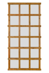Mirroroutlet The Trellis Garden Large Wooden Wall Fence Or Leaner Mirror 180Cm X 92Cm - thumbnail 2