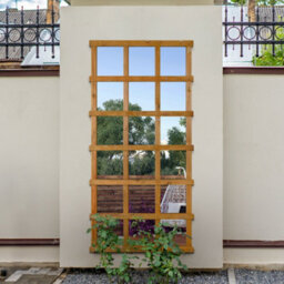 Mirroroutlet The Trellis Garden Large Wooden Wall Fence Or Leaner Mirror 180Cm X 92Cm - thumbnail 1