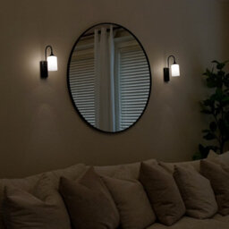 JML Smart Sconce Black - Wireless, 2-Way Dimmable Wall Light With Remote Control - thumbnail 5