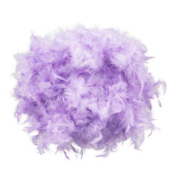 Happy Homewares Eye-Catching And Modern Small Lilac Feather Decorated Pendant Lighting Shade - thumbnail 2