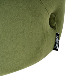Wyld And Coco Velvet Round Tufted Ottoman Pouffe 40 Cm Olive - Fully Upholstered, Pine Frame, No Assembly Required - thumbnail 6