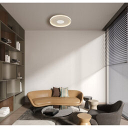 Luminosa Lighting Luminosa Shirley 40Cm Semi Flush Ceiling Light Matt Sand Led 2700/6500K - thumbnail 2