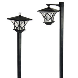 "Taylor & Brown 2 Pack 59"" Solar Hanging Lamp Vintage Waterproof Outdoor Solar Post Light For Garden, Pathway, Driveway" - thumbnail 2