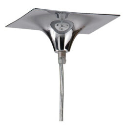 Luminosa Lighting Luminosa Manhattan Pendant Small 3 Light L1/sgu10, Polished Chrome With Black Patterned Shade - thumbnail 4