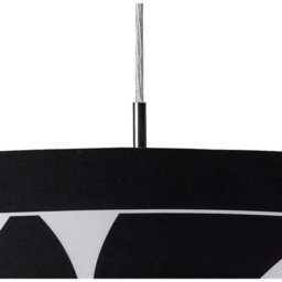 Luminosa Lighting Luminosa Manhattan Pendant Small 3 Light L1/sgu10, Polished Chrome With Black Patterned Shade - thumbnail 5