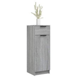 Walplus Bathroom Cabinet Grey Sonoma 32X34X90 Cm Engineered Wood - thumbnail 4