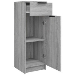 Walplus Bathroom Cabinet Grey Sonoma 32X34X90 Cm Engineered Wood - thumbnail 8