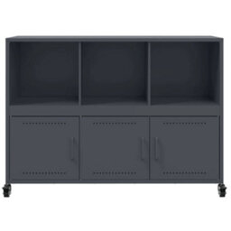 Vidaxl Sideboard Anthracite 100.5X39X72 Cm Steel - thumbnail 6