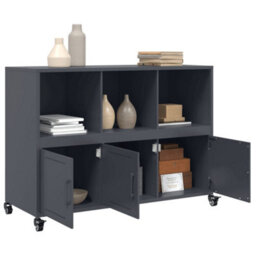 Vidaxl Sideboard Anthracite 100.5X39X72 Cm Steel - thumbnail 5
