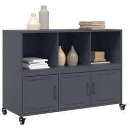 Vidaxl Sideboard Anthracite 100.5X39X72 Cm Steel - thumbnail 4