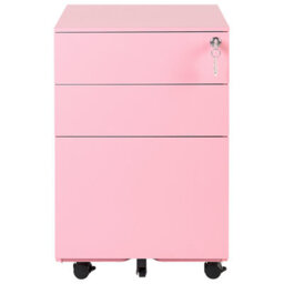 Beliani  Storage Unit Cami Metal Pink - thumbnail 8